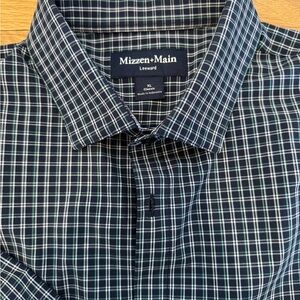 Mizzen+Main Blue Plaid Men's Shirt